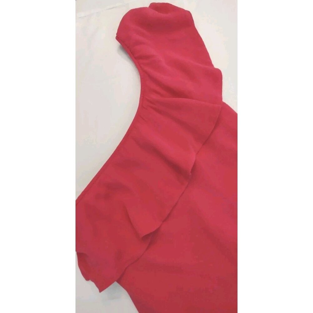 Astr The Label Dress Women Size X-Small  Vacation Fushia Pink One Shoulder - Picture 4 of 11